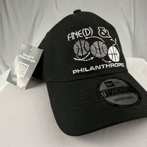 New Era Black Cap with White Embroidery